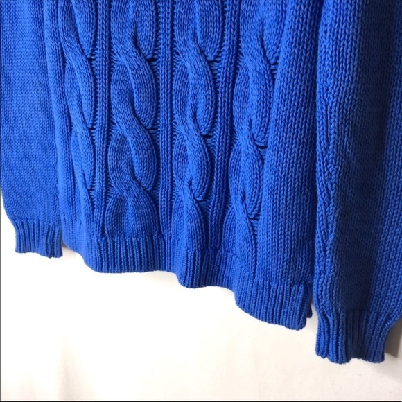 5/$25 J. Crew cable knit chunky sweater XXS Extra Small lilac cozy comfy layer - Picture 6 of 7